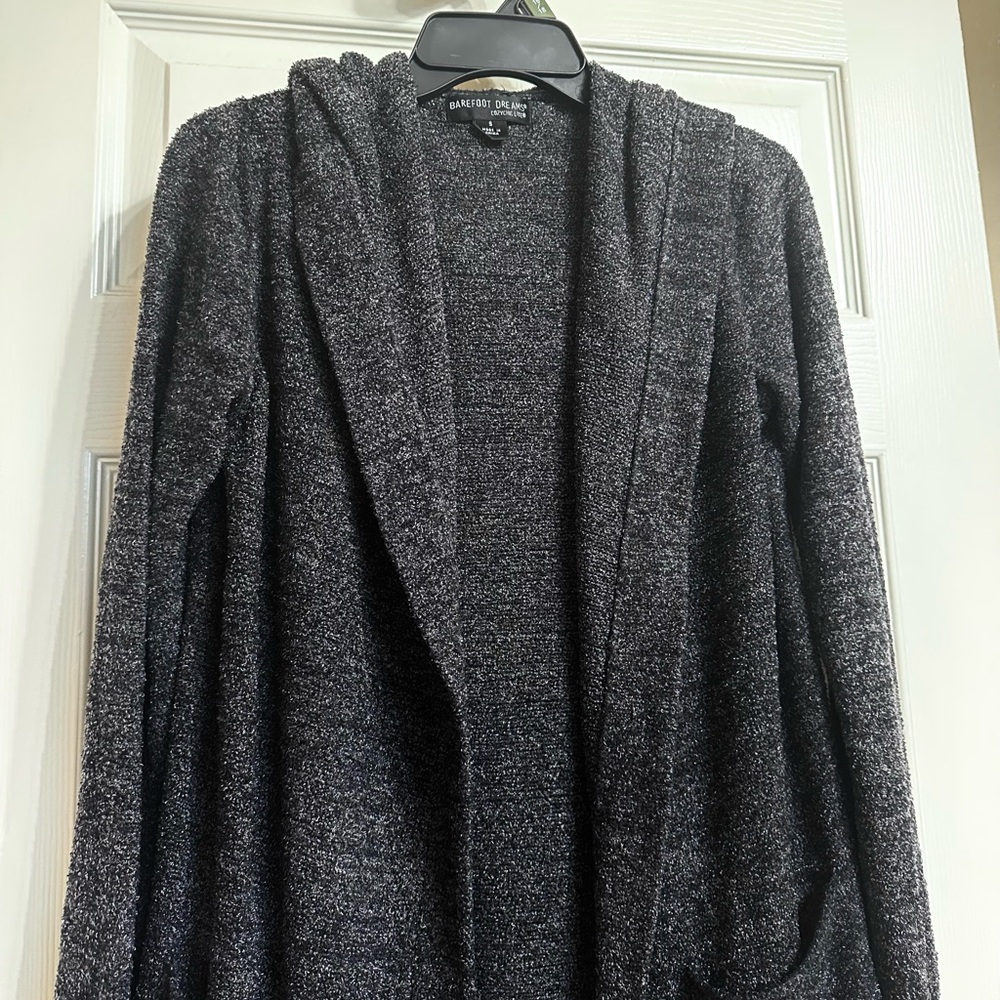 Barefoot Dreams Charcoal Gray Cardigan 🖤 - Picture 2 of 14